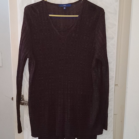 3/$15 Apt. 9 Tunic Lightweight Sweater 1X - Picture 1 of 6